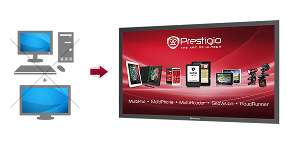 Prestigio Digital Signage - Podpora operačních systémů Windows a Android