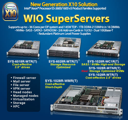 Supermicro - WIO servery